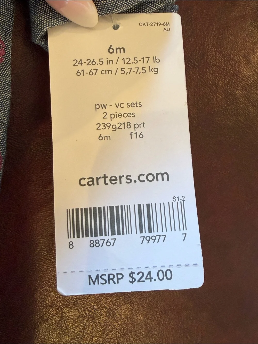 Carter's Gray Button-Front Shirt Dress with Pink Polka Dots